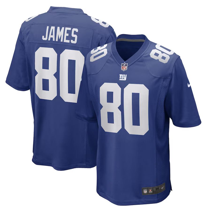 Men New York Giants 80 Richie James Nike Royal Game Player NFL Jersey